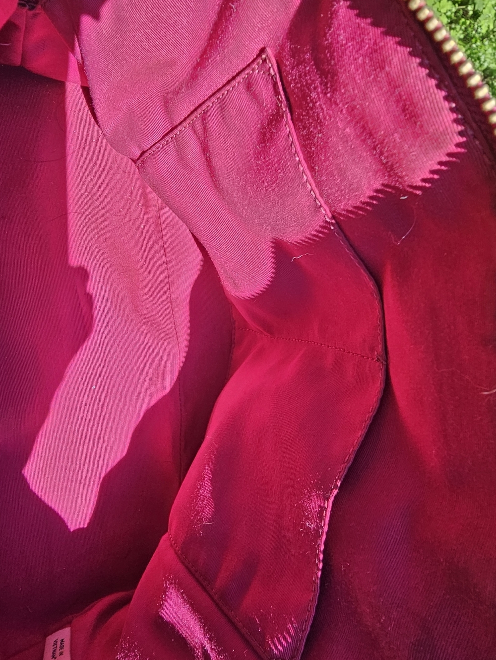 Coach Magenta Pebbled Leather Satchel Purse | Top Handle | Gold Hardware - Picture 12 of 16